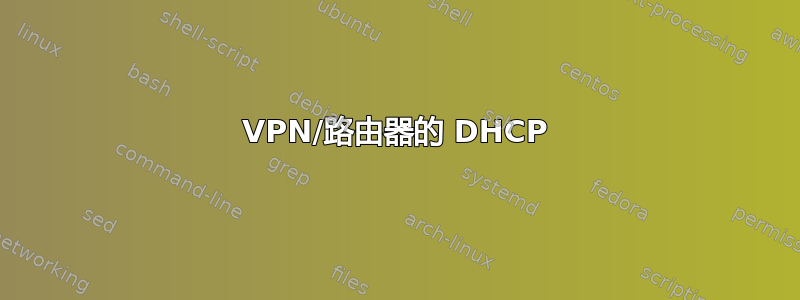 VPN/路由器的 DHCP