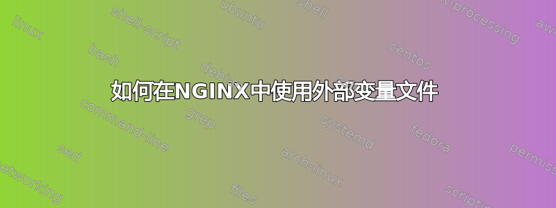 如何在NGINX中使用外部变量文件