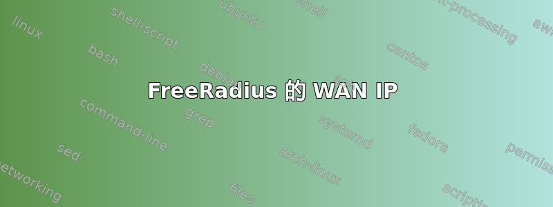 FreeRadius 的 WAN IP