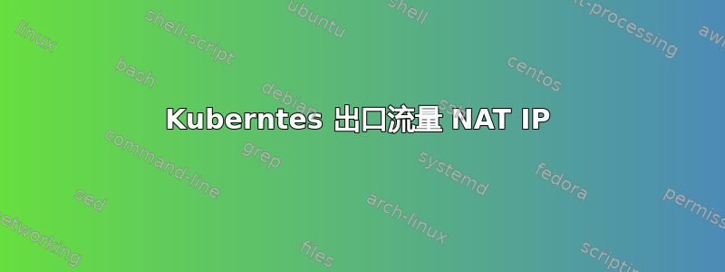 Kuberntes 出口流量 NAT IP