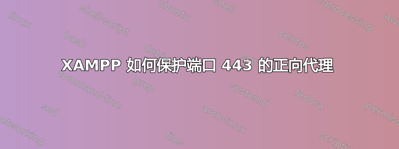 XAMPP 如何保护端口 443 的正向代理