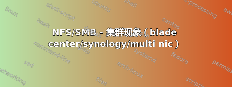 NFS/SMB - 集群现象（blade center/synology/multi nic）