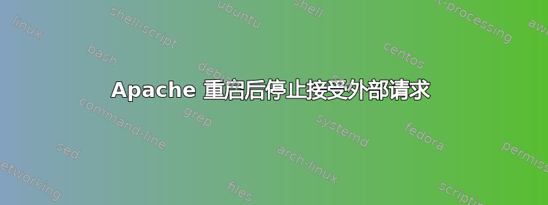 Apache 重启后停止接受外部请求