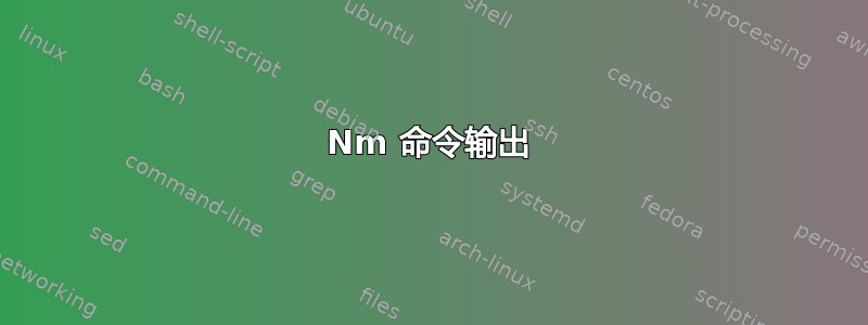 Nm 命令输出