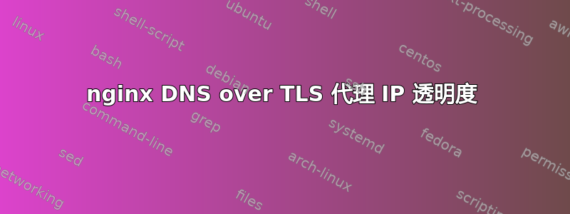 nginx DNS over TLS 代理 IP 透明度