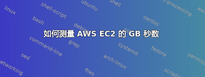 如何测量 AWS EC2 的 GB 秒数