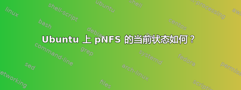 Ubuntu 上 pNFS 的当前状态如何？