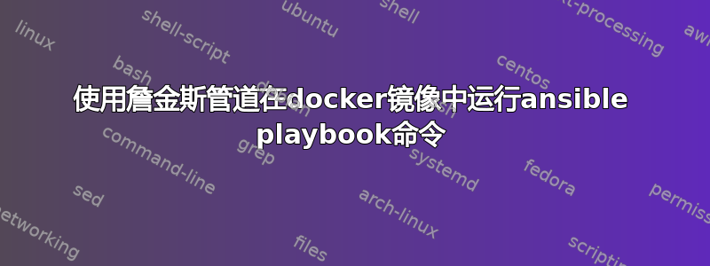 使用詹金斯管道在docker镜像中运行ansible playbook命令