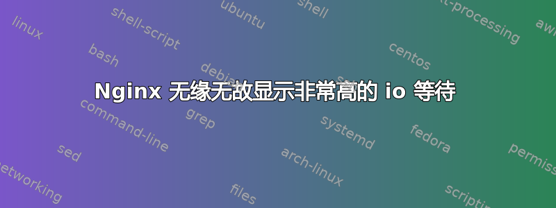 Nginx 无缘无故显示非常高的 io 等待