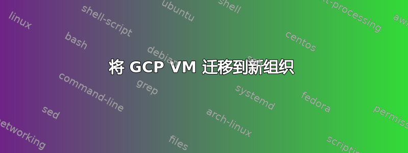 将 GCP VM 迁移到新组织