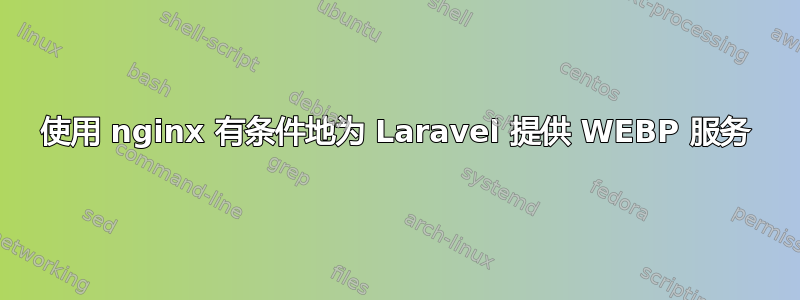 使用 nginx 有条件地为 Laravel 提供 WEBP 服务