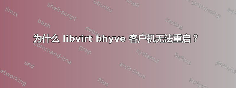 为什么 libvirt bhyve 客户机无法重启？