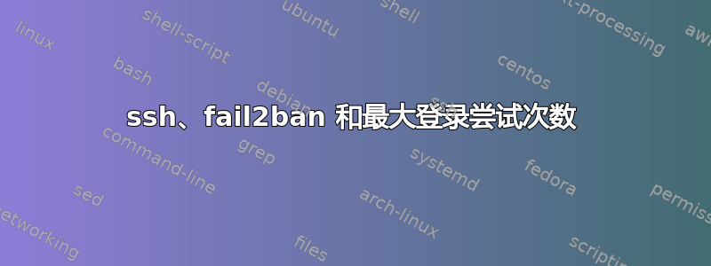 ssh、fail2ban 和最大登录尝试次数