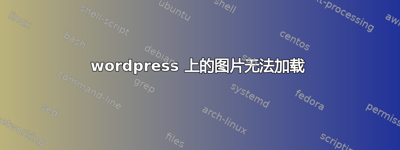 wordpress 上的图片无法加载