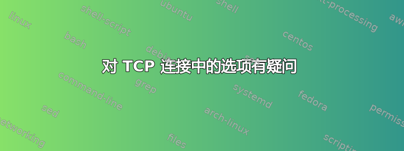 对 TCP 连接中的选项有疑问