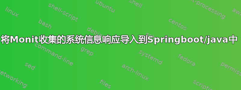 将Monit收集的系统信息响应导入到Springboot/java中