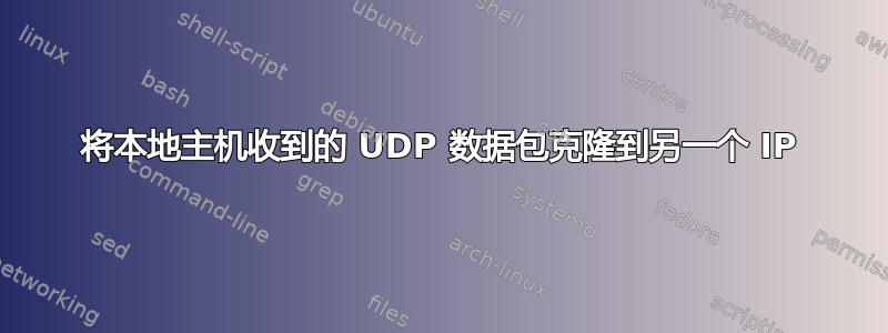 将本地主机收到的 UDP 数据包克隆到另一个 IP