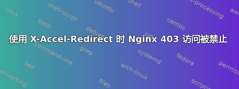 使用 X-Accel-Redirect 时 Nginx 403 访问被禁止