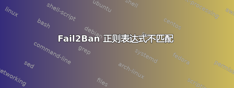 Fail2Ban 正则表达式不匹配