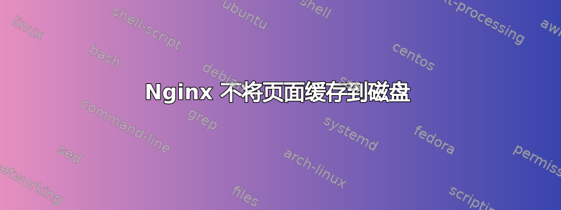 Nginx 不将页面缓存到磁盘