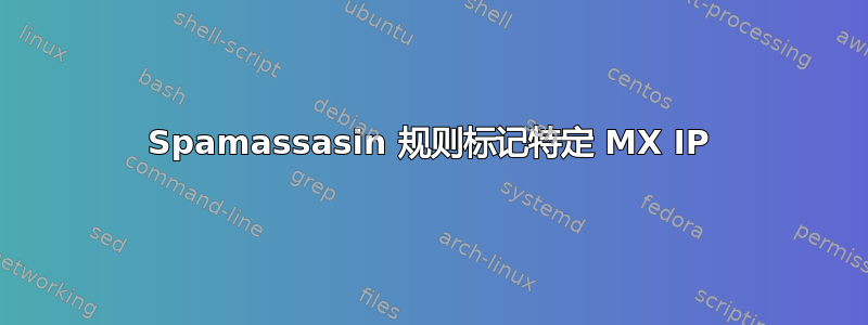 Spamassasin 规则标记特定 MX IP