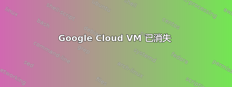 Google Cloud VM 已消失