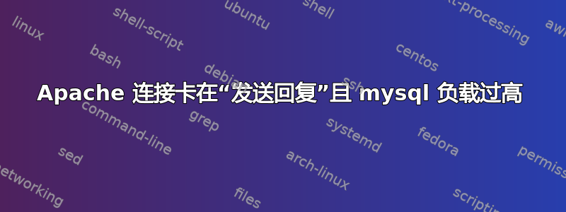 Apache 连接卡在“发送回复”且 mysql 负载过高