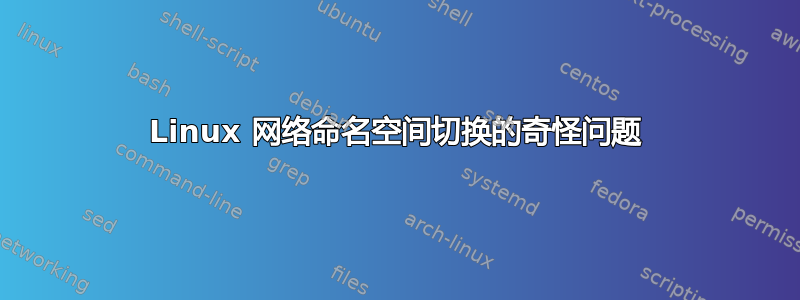 Linux 网络命名空间切换的奇怪问题