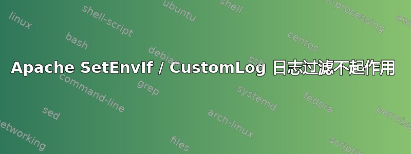Apache SetEnvIf / CustomLog 日志过滤不起作用