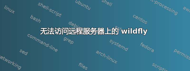 无法访问远程服务器上的 wildfly