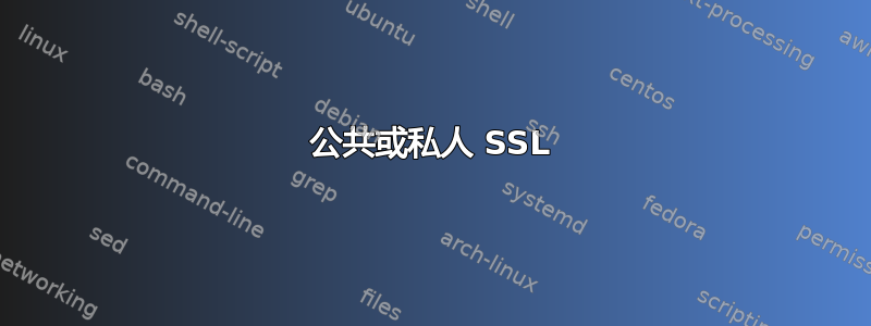 公共或私人 SSL