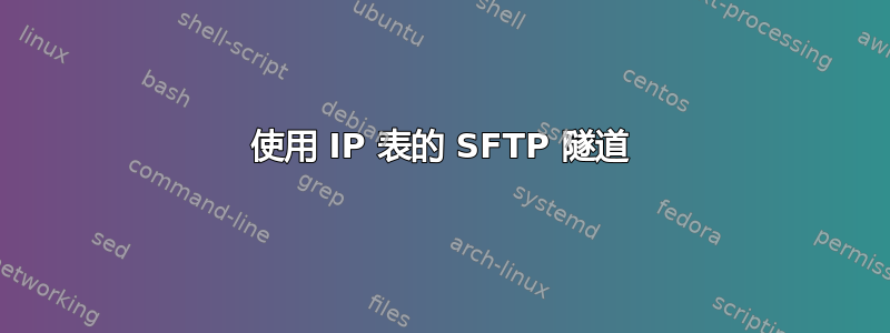 使用 IP 表的 SFTP 隧道