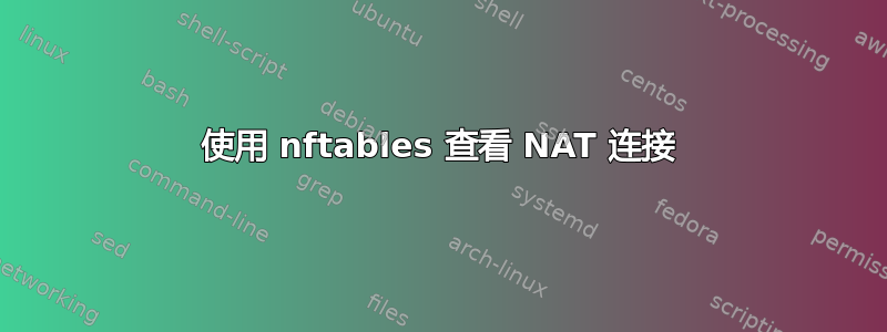 使用 nftables 查看 NAT 连接