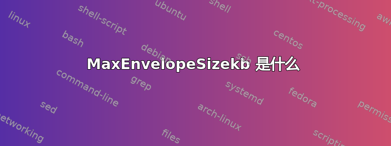 MaxEnvelopeSizekb 是什么