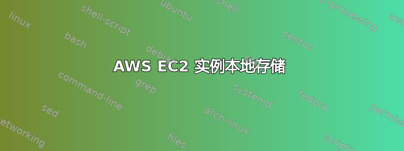 AWS EC2 实例本地存储