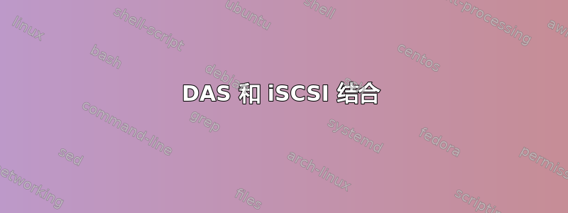 DAS 和 iSCSI 结合