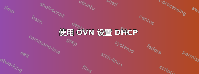 使用 OVN 设置 DHCP