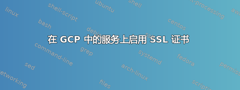 在 GCP 中的服务上启用 SSL 证书