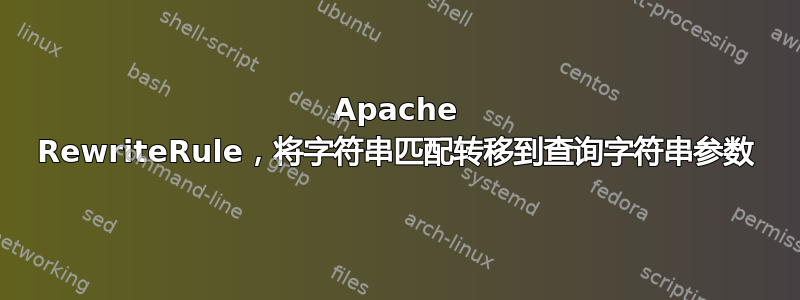 Apache RewriteRule，将字符串匹配转移到查询字符串参数