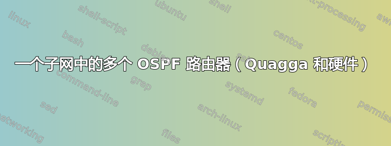 一个子网中的多个 OSPF 路由器（Quagga 和硬件）