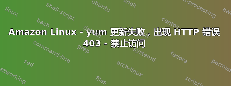 Amazon Linux - yum 更新失败，出现 HTTP 错误 403 - 禁止访问