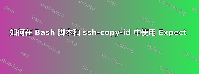 如何在 Bash 脚本和 ssh-copy-id 中使用 Expect