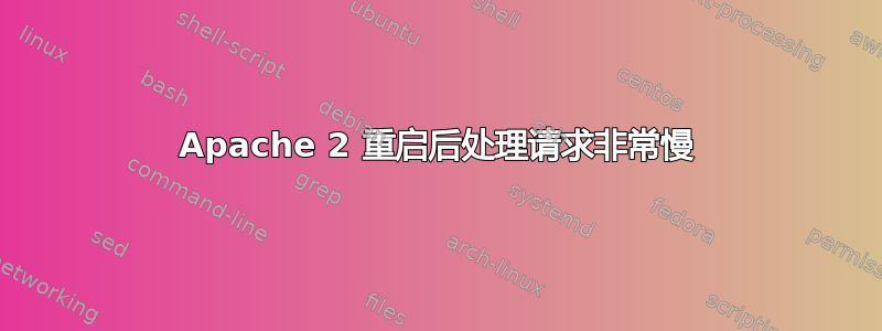 Apache 2 重启后处理请求非常慢