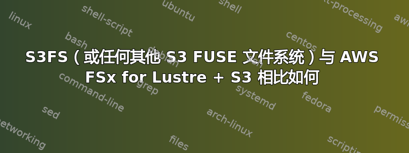 S3FS（或任何其他 S3 FUSE 文件系统）与 AWS FSx for Lustre + S3 相比如何