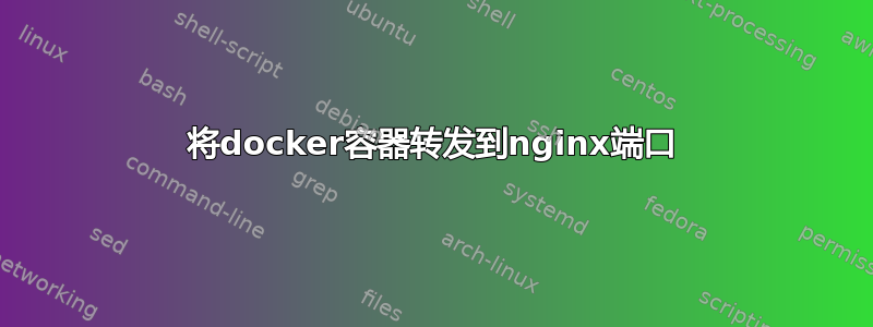 将docker容器转发到nginx端口