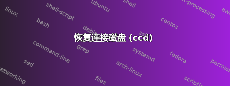 恢复连接磁盘 (ccd)