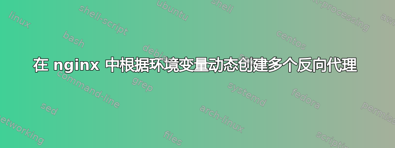 在 nginx 中根据环境变量动态创建多个反向代理