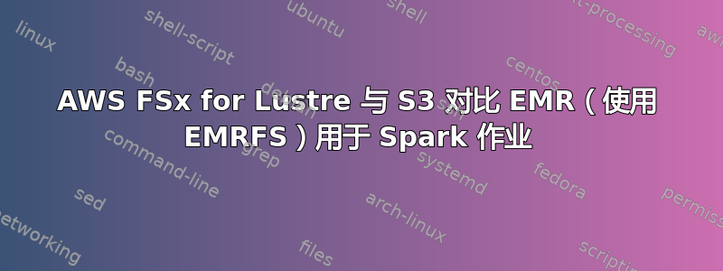 AWS FSx for Lustre 与 S3 对比 EMR（使用 EMRFS）用于 Spark 作业