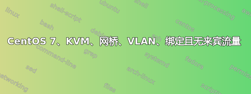 CentOS 7、KVM、网桥、VLAN、绑定且无来宾流量