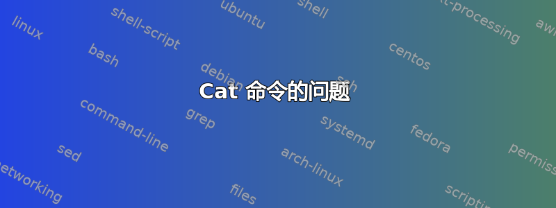 Cat 命令的问题